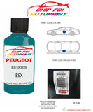 paint code location plate Peugeot Boxer Van Bleu Turquoise ESX 1994-1999 Blue Touch Up Paint