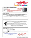 Data Safety Sheet Bmw 8 Series Grand Coupe Bluestone C2Y 2016-2022 Grey Instructions for use paint