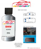 paint code location sticker Bmw 5 Series Limo Bluewater 896 2001-2014 Blue plate find code