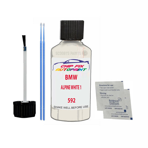 Paint For Bmw 7 Series Alpine White 1 592 1979-2021 White Touch Up Paint
