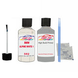 anti rust primer Bmw 3 Series Alpine White 1 592 1979-2021 White scratch repair pen