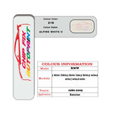 genuine Bmw 3 Series Limo Alpine White Ii 218 1986-2005 White car repair paint