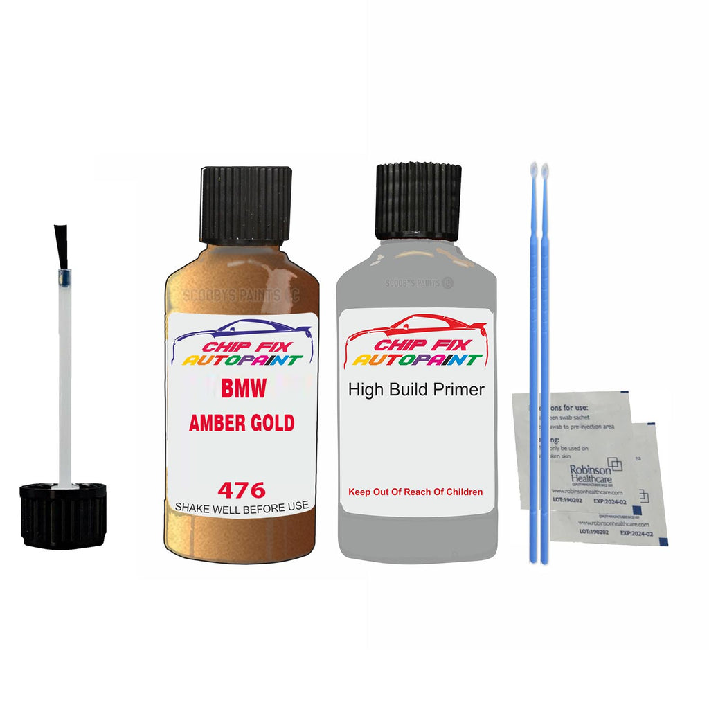 BMW AMBER GOLD Paint Code 476 Car Touch Up Anti Rust Primer Undercoat