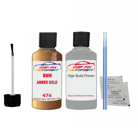 BMW AMBER GOLD Paint Code 476 Car Touch Up Anti Rust Primer Undercoat