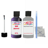 anti rust primer Bmw X5 Amethyst 472 2001-2011 Purple scratch repair pen
