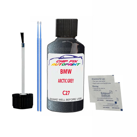 Paint For Bmw 6 Series Arctic Grey C27 2015-2022 Grey Touch Up Paint