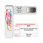 colour card paint For Bmw 3 Series Arctic Code Wa34 2004 2013