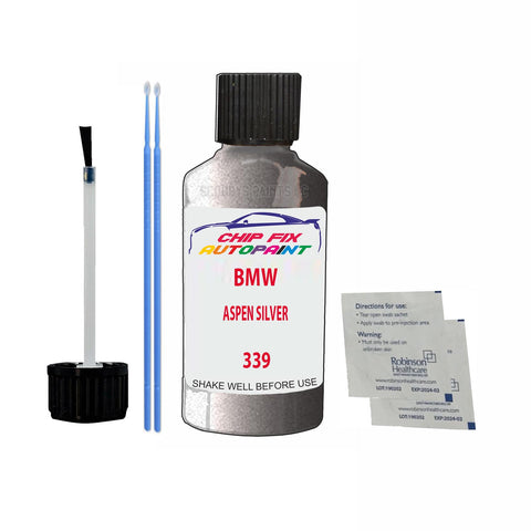 Paint For Bmw 8 Series Aspen Silver 339 1994-2002 Grey Touch Up Paint