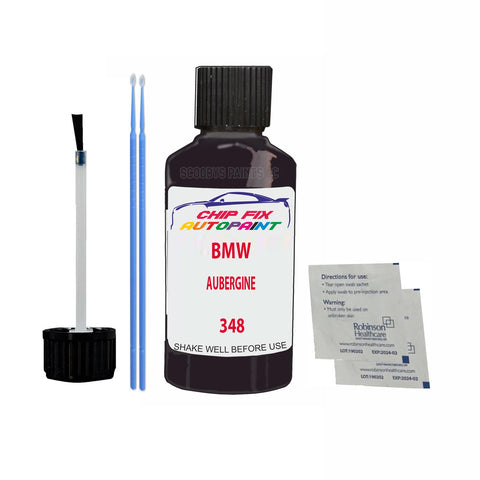 Paint For Bmw 7 Series Aubergine 348 1994-1999 Black Touch Up Paint