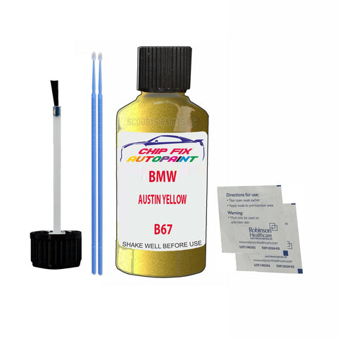 BMW AUSTIN YELLOW Paint Code B67 Car Touch Up Paint Scratch/Repair