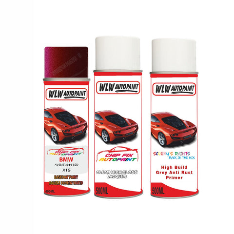 BMW AVENTURIN RED Paint Code X15 Aerosol Spray Paint Lacquer Clear coat