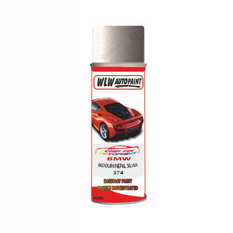 BMW BEDOUIN/NEPAL SILVER Paint Code 374 Aerosol Spray Paint Scratch/Repair