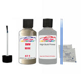 BMW BEIGE Paint Code 411 Car Touch Up Anti Rust Primer Undercoat