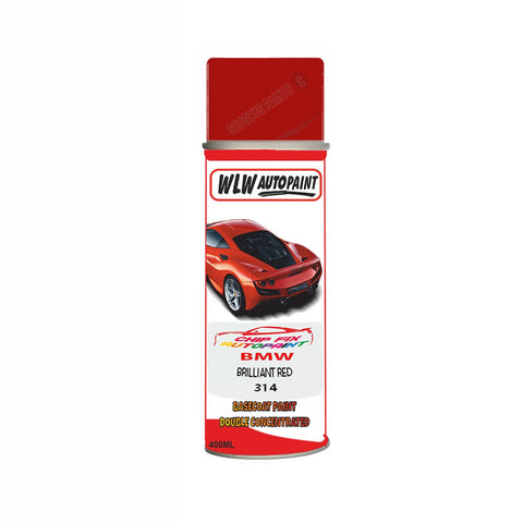 BMW BRILLIANT RED Paint Code 314 Aerosol Spray Paint Scratch/Repair