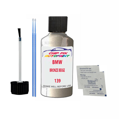 BMW BRONZE BEIGE Paint Code 139 Car Touch Up Paint Scratch/Repair