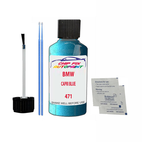 BMW CAPRI BLUE Paint Code 471 Car Touch Up Paint Scratch/Repair