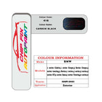 colour card paint For Bmw 8 Series Cabrio Carbon Black Code 416 1998 2022