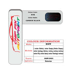 colour card paint For Bmw 1 Series Cabrio Carbon Black Code 416 1998 2022