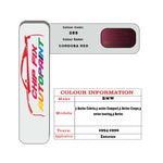 genuine Bmw 3 Series Cordoba Red 286 1994-1996 Red car repair paint