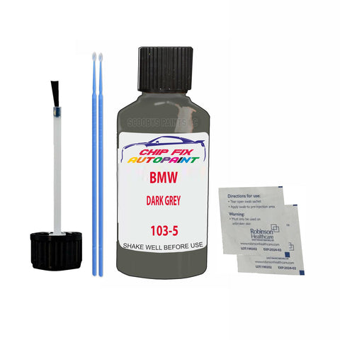 BMW DARK GREY Paint Code 103-5 Car Touch Up Paint Scratch/Repair