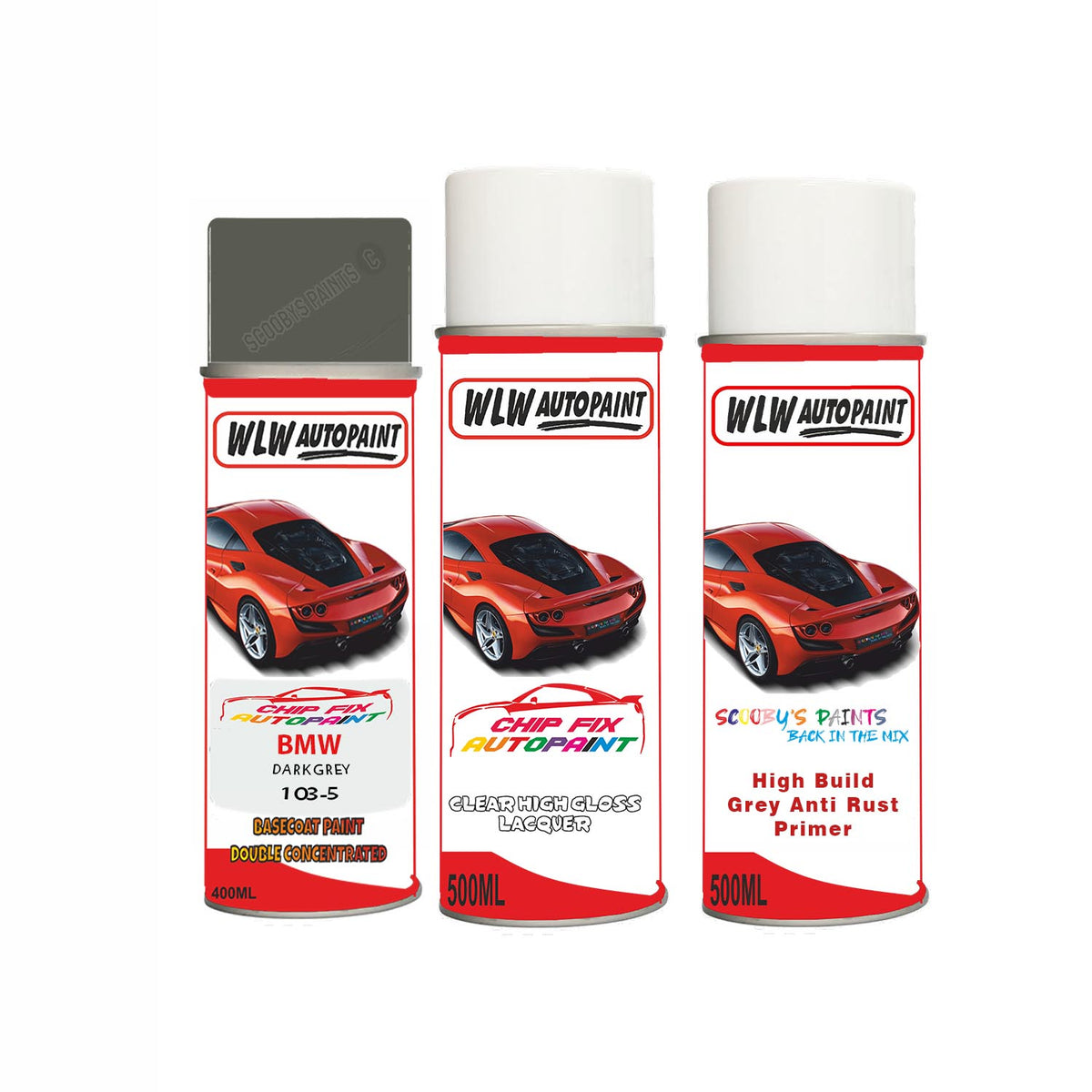 BMW DARK GREY Paint Code 103-5 Aerosol Spray Paint Scratch/Repair – Car ...