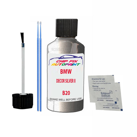 BMW DECOR SILVER II Paint Code B20 Car Touch Up Paint Scratch/Repair