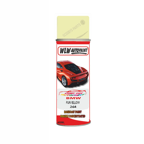 BMW FUN YELLOW Paint Code 264 Aerosol Spray Paint Scratch/Repair