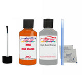 BMW INCA ORANGE Paint Code 202 Car Touch Up Anti Rust Primer Undercoat