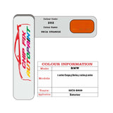 colour card paint For Bmw 1 Series Inca Orange Code 202 1971 2010