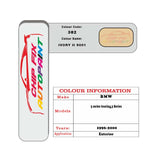 colour card paint For Bmw 3 Series Ivory Ii 9001 Code 382 1996 2000
