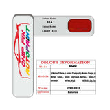 colour card paint For Bmw 7 Series Light Red Code 314 1990 2010