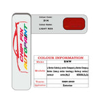 colour card paint For Bmw Z Series Light Red Code 314 1990 2010