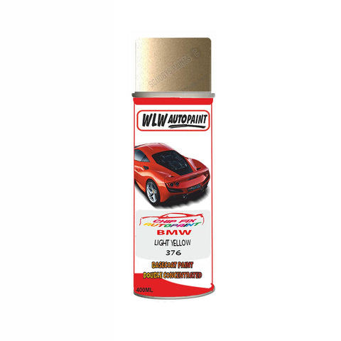 BMW LIGHT YELLOW Paint Code 376 Aerosol Spray Paint Scratch/Repair