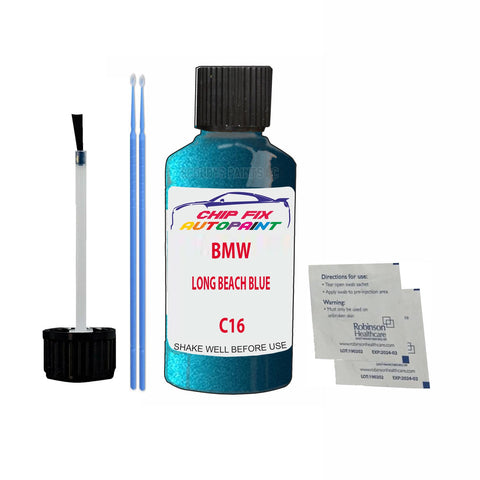 Paint For Bmw 2 Series Coupe Long Beach Blue C16 2014-2021 Blue Touch Up Paint