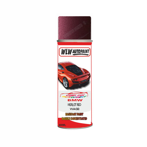 BMW MERLOT RED Paint Code WA02 Aerosol Spray Paint Scratch/Repair