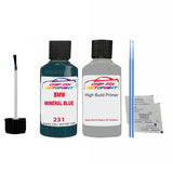 anti rust primer Bmw 6 Series Mineral Blue 231 1987-1991 Blue scratch repair pen