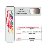 colour card paint For Bmw X5 Mineral Silver Code N47 2003 2019