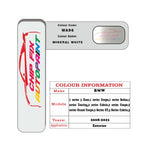 colour card paint For Bmw 7 Series Limo Mineral White Code Wa96 2008 2022