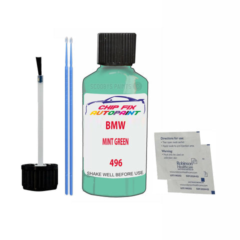 BMW MINT GREEN Paint Code 496 Car Touch Up Paint Scratch/Repair