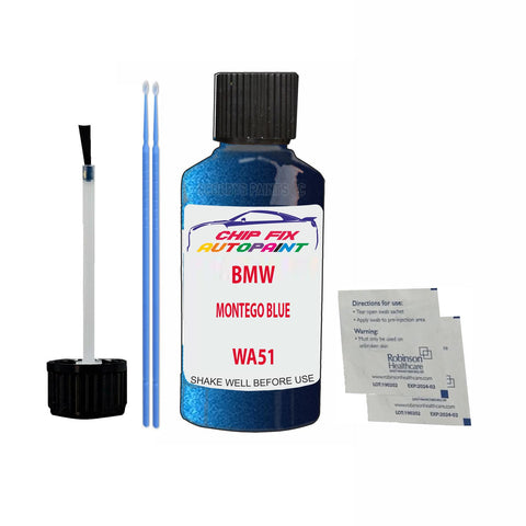 Paint For Bmw Z4 Coupe Montego Blue Wa51 2006-2012 Blue Touch Up Paint