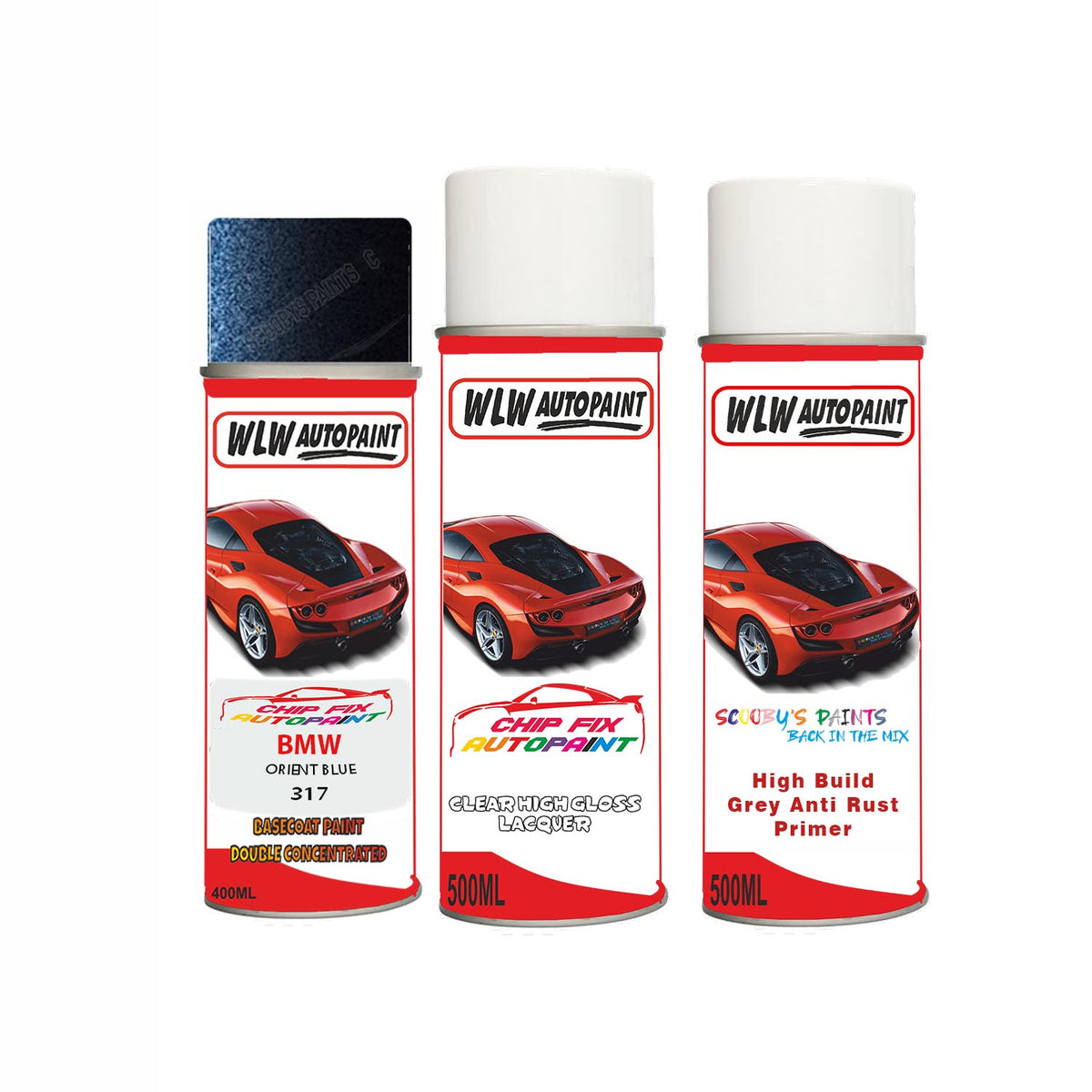 Aerosol Spray Paint For Bmw 3 Series Coupe Orient Blue Code 317 1993-2 ...