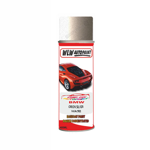 Aerosol Spray Paint For Bmw 3 Series Coupe Orion Silver Code Wa92 2009-2018