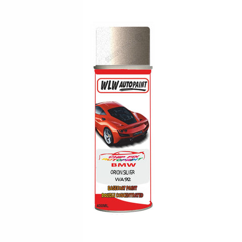 Aerosol Spray Paint For Bmw 3 Series Limo Orion Silver Code Wa92 2009-2018