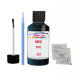 BMW PETROL Paint Code 533 Car Touch Up Paint Scratch/Repair