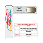 colour card paint For Bmw Z Series Pistachios Green Code 468 2001 2016