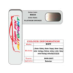 colour card paint For Bmw 7 Series Platinum Bronze Code Wa53 2006 2017