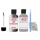 anti rust primer Bmw X1 Platinum Silver Wc08 2014-2021 Grey scratch repair pen