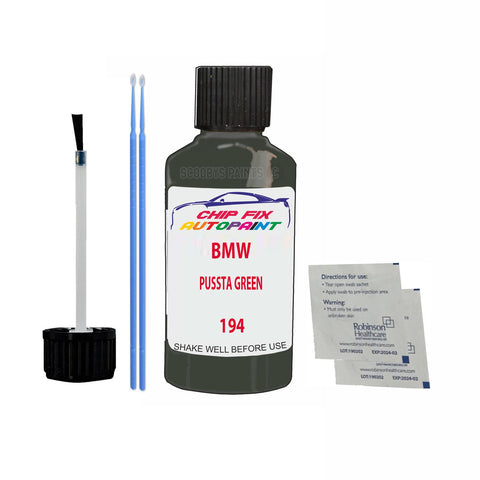 BMW PUSSTA GREEN Paint Code 194 Car Touch Up Paint Scratch/Repair
