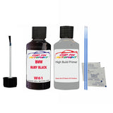 anti rust primer Bmw Z4 Coupe Ruby Black W61 2005-2021 Black scratch repair pen