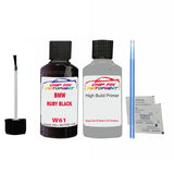 anti rust primer Bmw 3 Series Touring Ruby Black W61 2005-2021 Black scratch repair pen